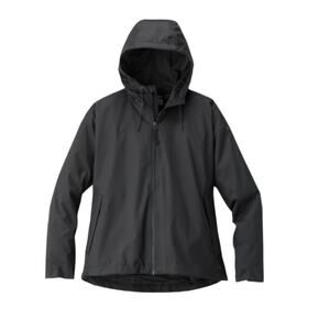 REI Groundbraker Rain Hoodie Jacket Women XL Black Outdoor Everyday Travel Light